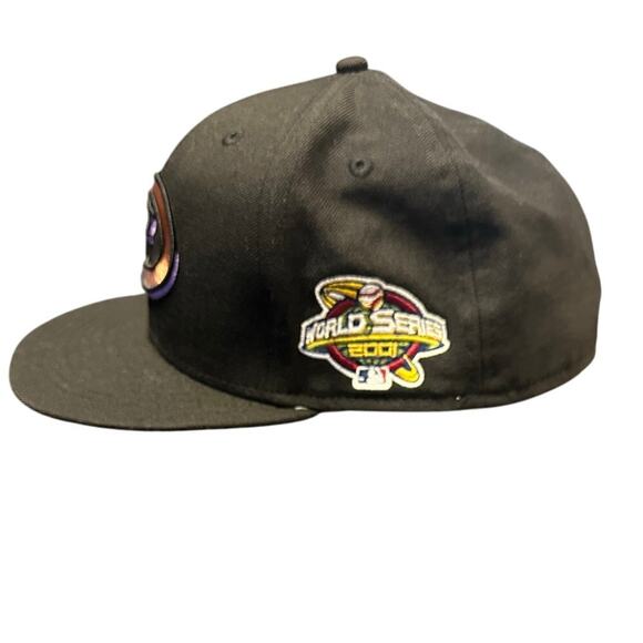New Era 59Fifty MLB Arizona Diamondbacks World Series 2001 Fitted Wool Cap Sz 8 - Picture 2 of 6